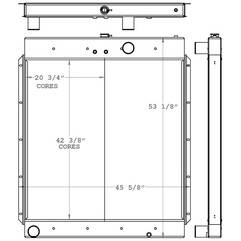 450951 - Generac 16L 400KW Generator Radiator Radiator