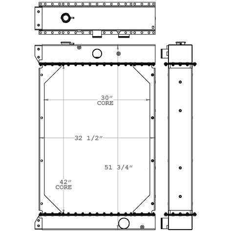 450956 - Industrial Air Compressor Radiator Radiator