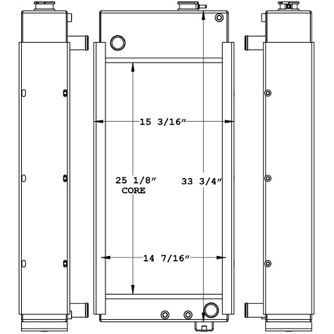 450961 - Altec DC1317 Wood Chipper Radiator Radiator