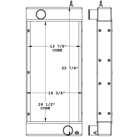 450962 - Multiquip Generator Radiator Radiator