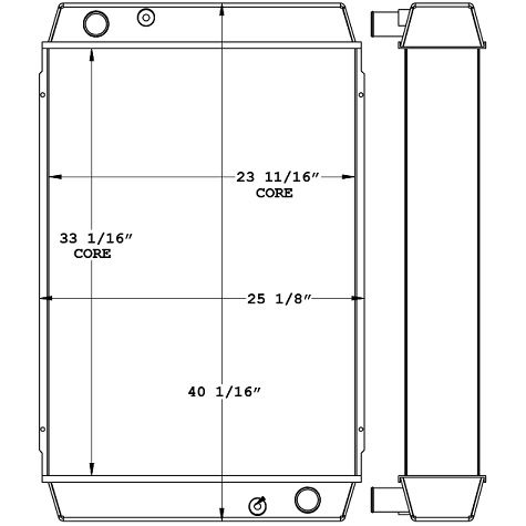 450964 - Hyundai 160D-7A Forklift Radiator Radiator