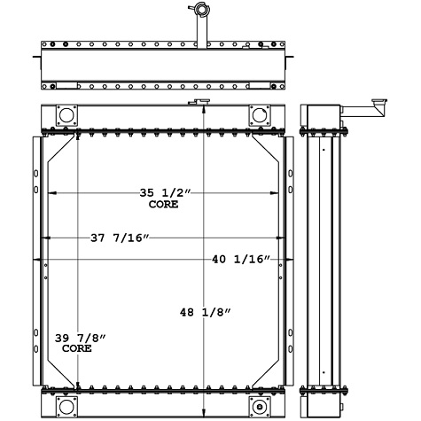 450966 - Multiquip Generator Radiator Radiator