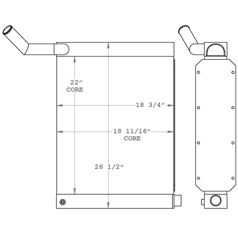 450976 - Kalmar Ottawa T2 Yard Truck Radiator Radiator