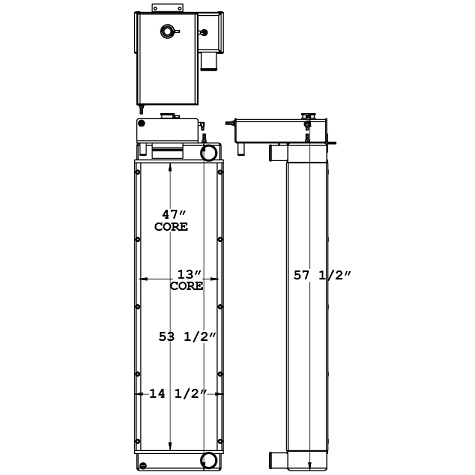 450977 - Ellicott Dredge Radiator Radiator