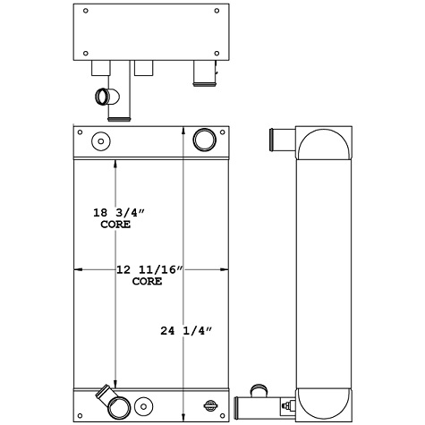 450979 - Doosan D335-S Radiator Radiator