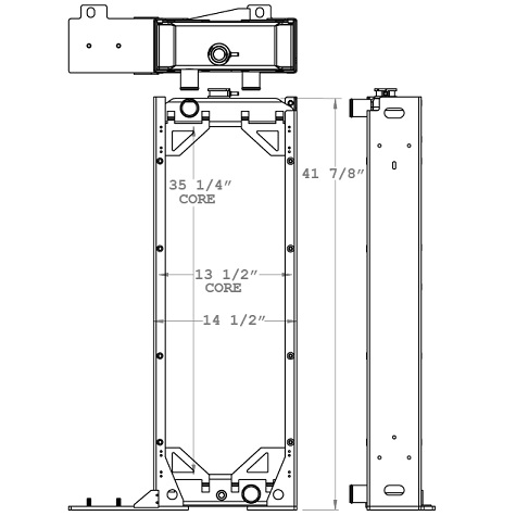 450984 - John Deere 550H Radiator Radiator