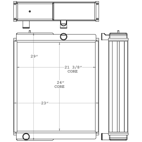 450985 - Landini 9060 Tractor Radiator Radiator