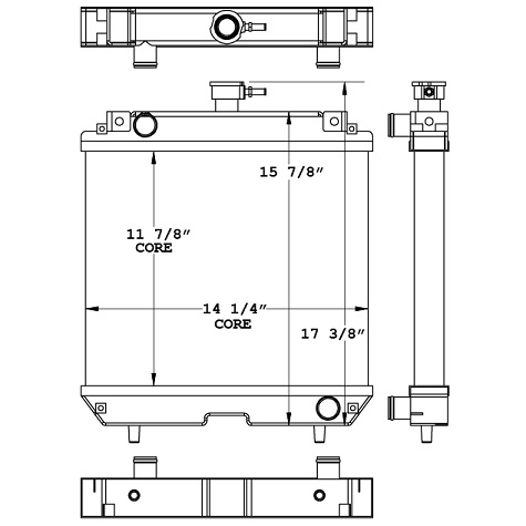 450988 - Multiquip DA7000 Generator Radiator Radiator