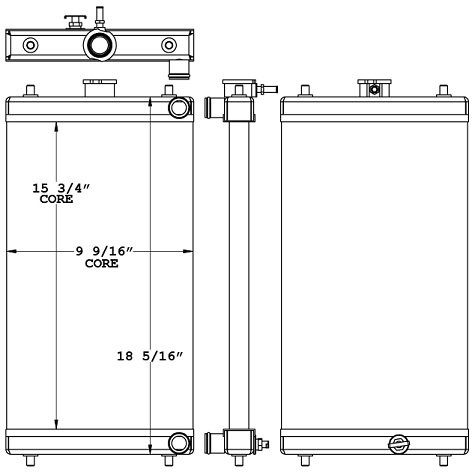 450996 - Komatsu PC35MR-2 Radiator Radiator