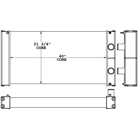 450998 - Atlast Copco Wagner ST6C Underground Scoop Radiator Radiator