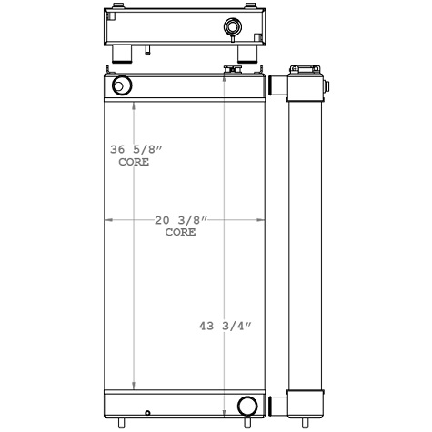 451002 - Kawasaki 65Z-IV Loader Radiator Radiator