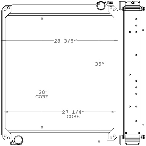 451003 - Temsa Bus Radiator Radiator