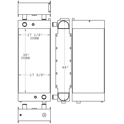 451005 - Taylor T450 Big Red Lift Truck Radiator