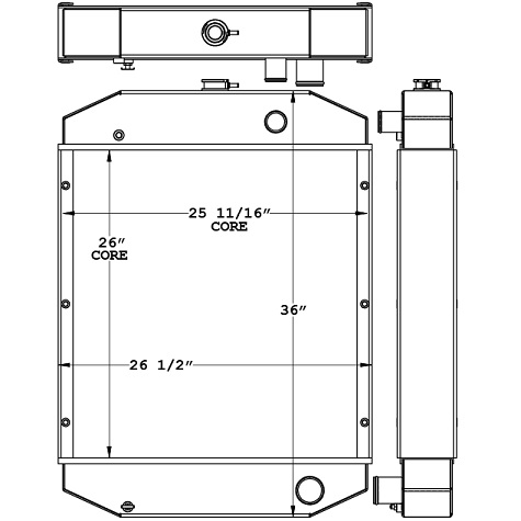 451007 - Cummins Onan Generator Radiator Radiator