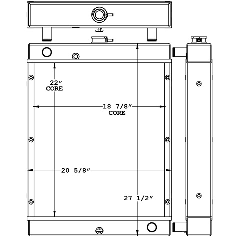 451008 - Generac Light Tower & Generator Radiator Radiator