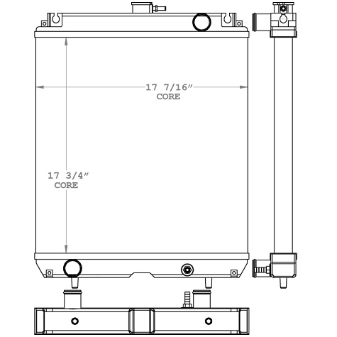 451009 - Doosan Generator Radiator Radiator