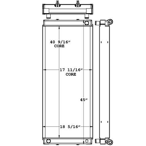 451010 - Liebherr 944R Excavator Radiator Radiator