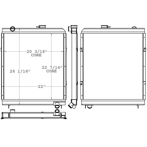 451012 - Perkins Diesel Powered Radiator Radiator