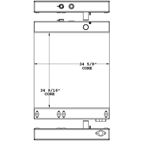 451013 - Komatsu WA420-1 Wheel Loader Radiator Radiator