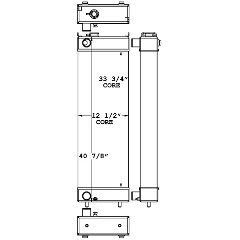 451014 - Doosan 225 Excavator Radiator Radiator