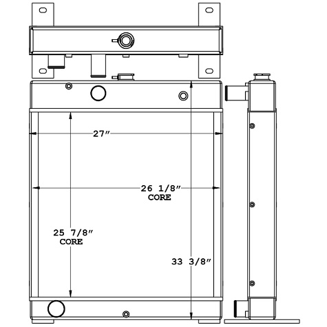 451018 - Generac MAC 750F Industrial Heater Radiator Radiator