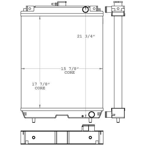 451023 - Massey Ferguson / Yanmar Radiator Radiator