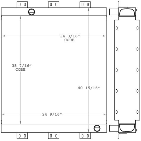 451024 - Industrial GenSet Radiator Radiator