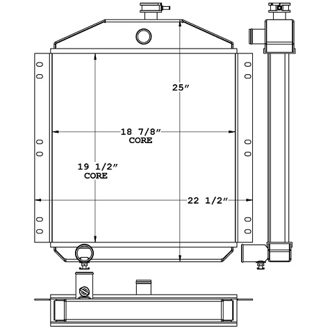 451025 - Gardner Denver Mud Pump Radiator Radiator