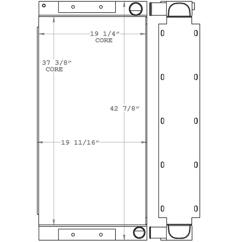 451033 - Ingersoll Rand Drill Radiator Radiator