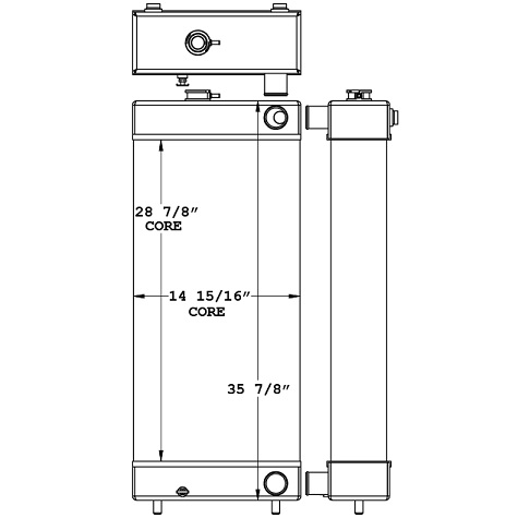 451034 - Sakai SV540D Compact Roller Radiator Radiator