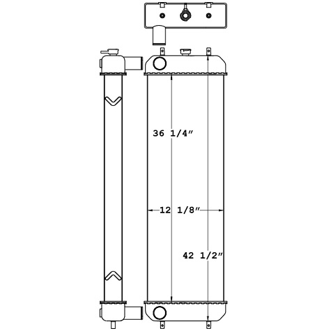 451036 - Hitachi 200-3 Radiator Radiator