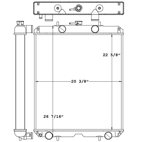 451038 - Kubota F11 Radiator Radiator