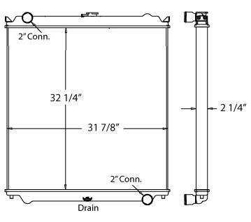 451042 - Hitachi Construction Equipment Radiator Radiator