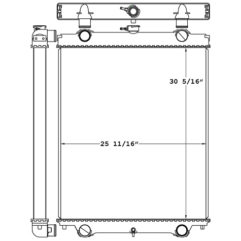 451046 - Hitachi 120-6 Excavator Radiator Radiator