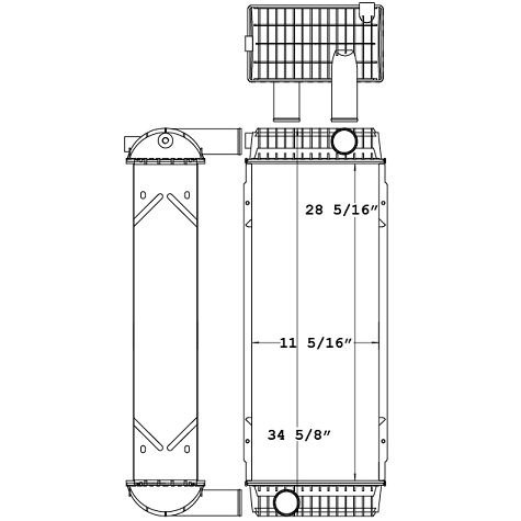 451048 - Volvo EC210D Radiator Radiator