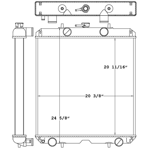 451049 - Komatsu PC78US-6 Excavator Radiator Radiator