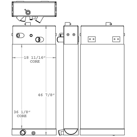 451058 - Caterpillar D6N Radiator Radiator