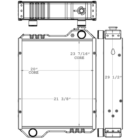 451060 - McCormick Tractor Radiator Radiator