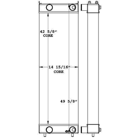 451071 - Hitachi ZX650 / ZX670 Radiator Radiator