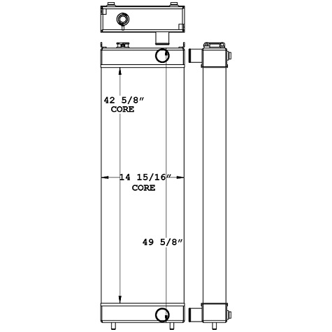 451072 - Hitachi ZX650 / ZX670 Radiator Radiator