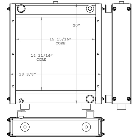 451073 - Skyjack SJ-40T Boomlift Radiator Radiator