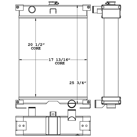 451078 - Genie / Terex Telehandler Radiator Radiator