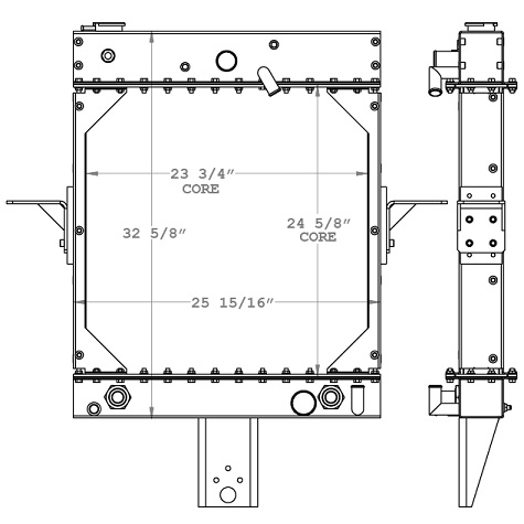 451082 - Kalmar / Ottawa Yard Truck Radiator Radiator