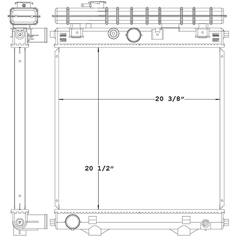 451084 - Perkins Stationary Engine Radiator Radiator