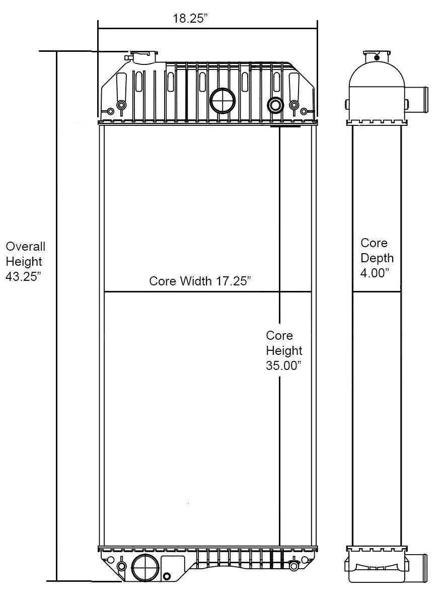 451085 - Perkins Stationary Engine Radiator Radiator