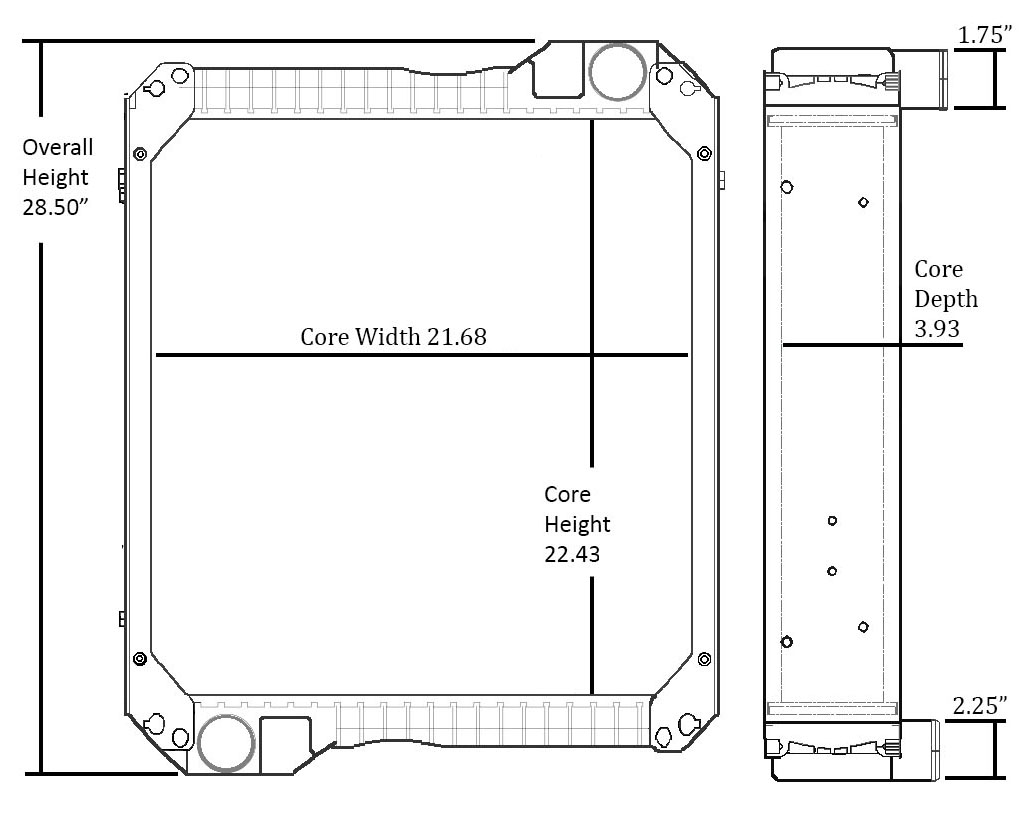 451086 - Case / JCB Radiator Radiator