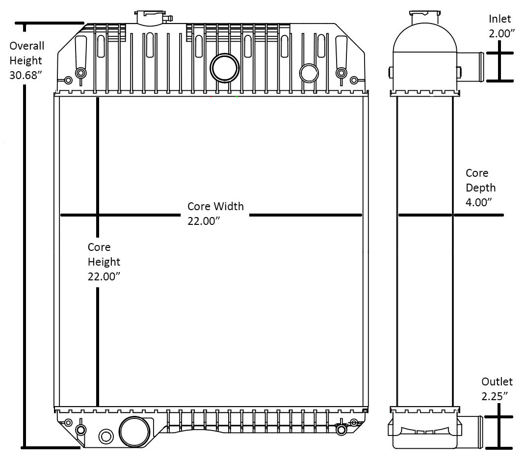 451087 - Perkins Stationary Engine Radiator Radiator