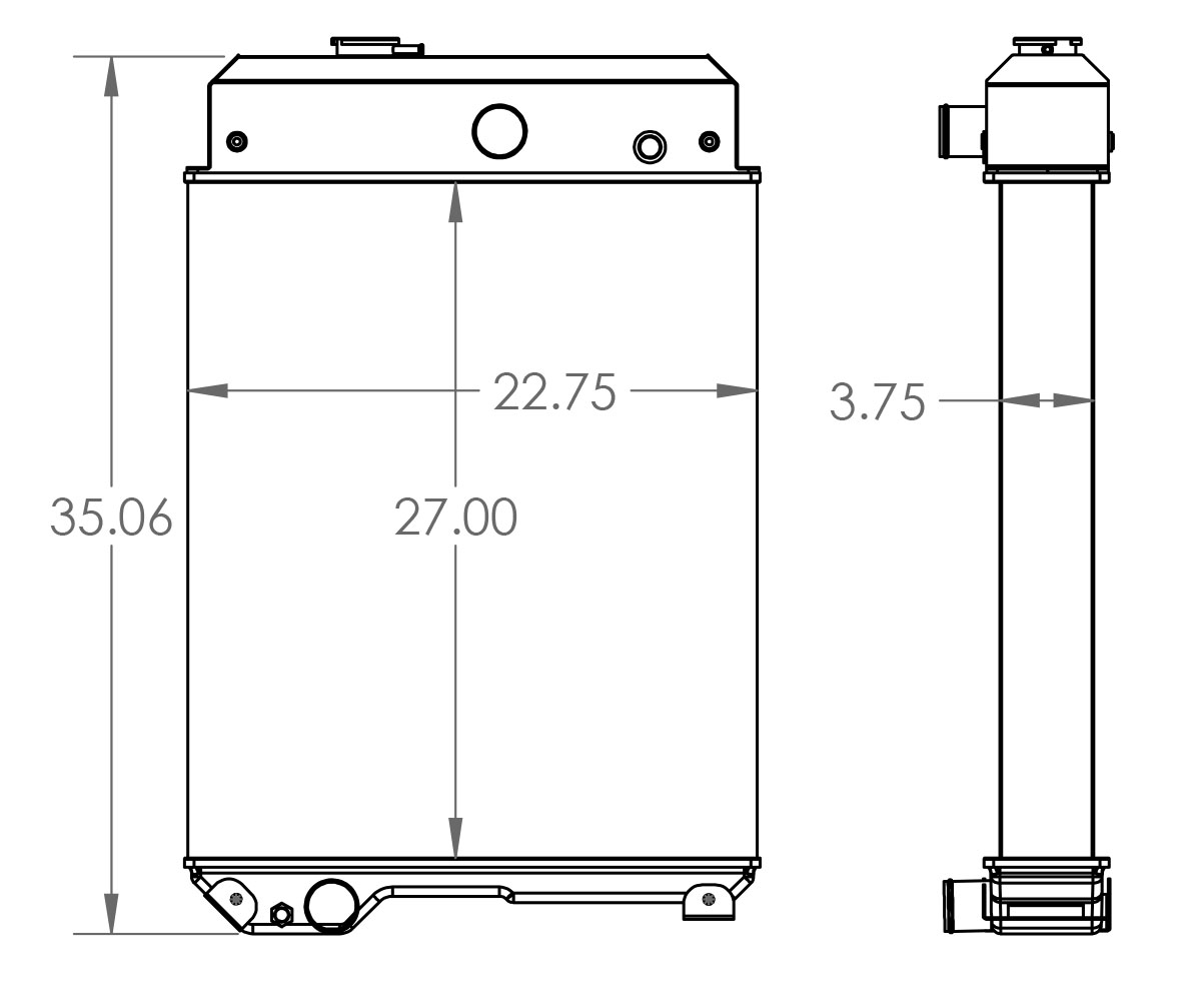 451088 - Perkins Stationary Engine Radiator Radiator