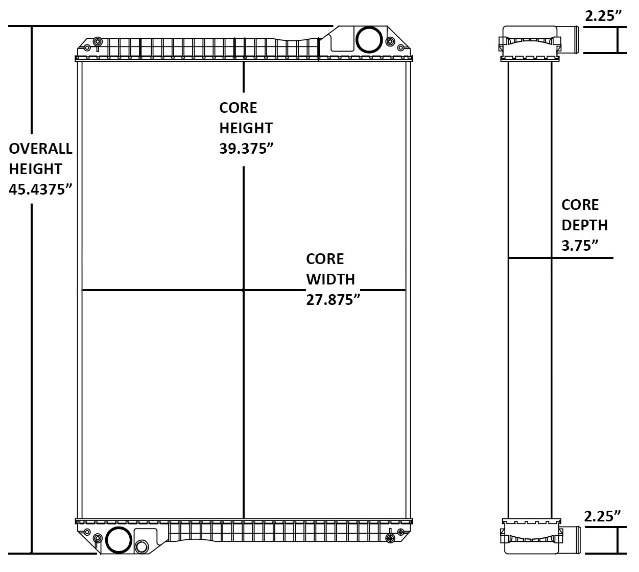 451093 - Construction Equipment Radiator Radiator