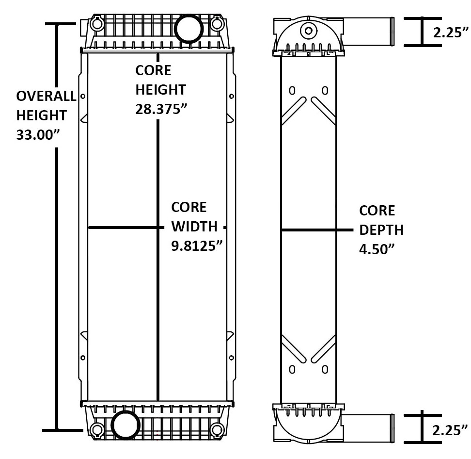 451095 - Volvo Construction EC220D Excavator Radiator Radiator